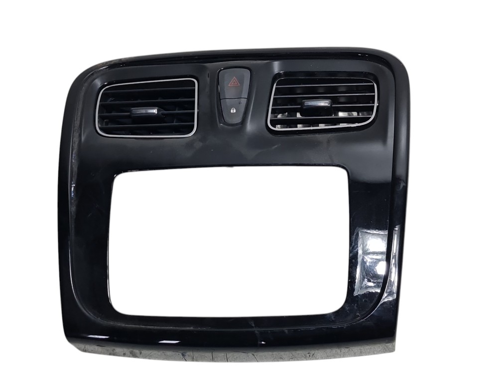 Moldura painel acabamento central Renault logan ano 2013 6
