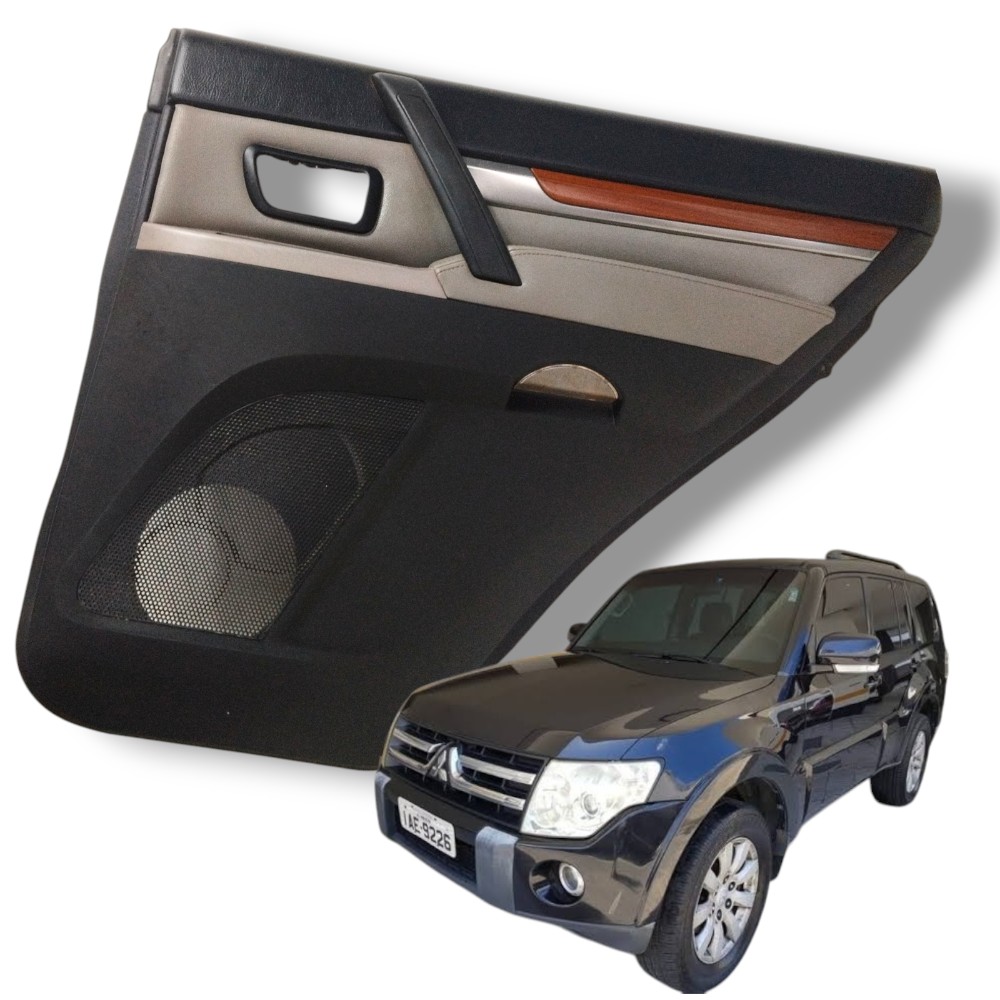 Painel Porta Traseira Direita Pajero Full 2008 Original Preto E Cinza 1