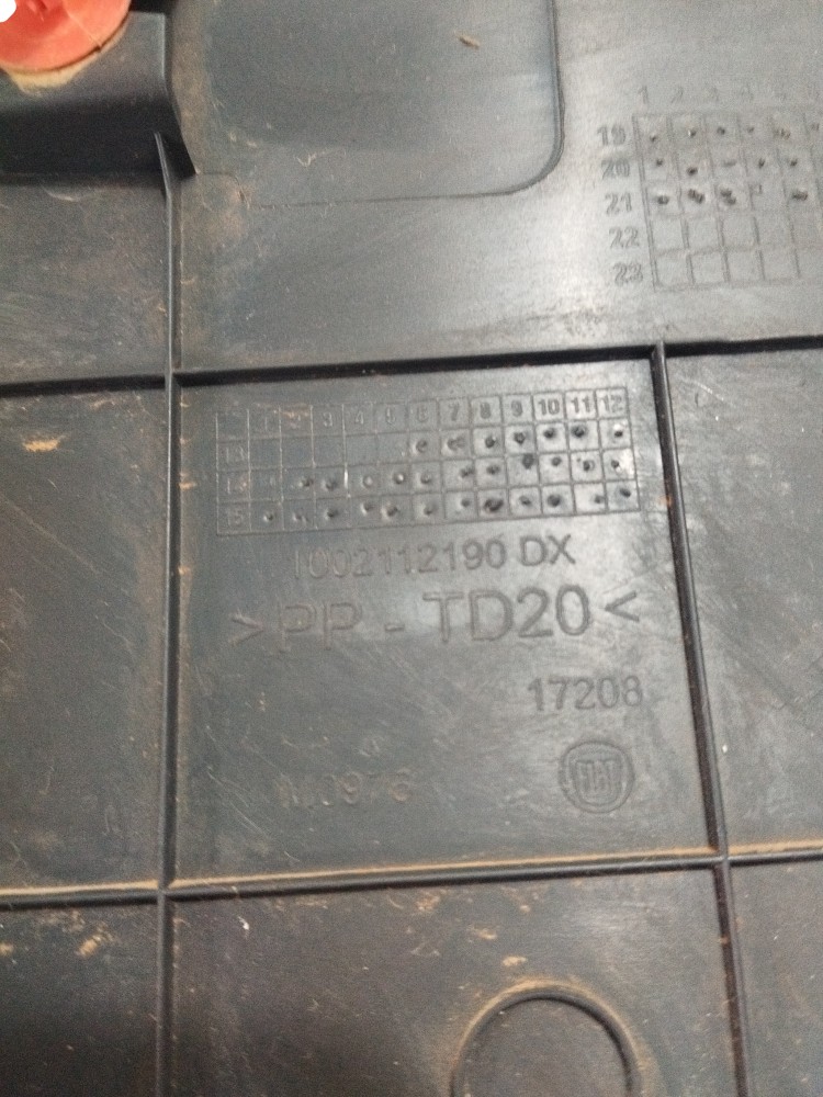 Moldura Forro tampa traseira Fiat Fiorino 2021 ORIGINAL 6
