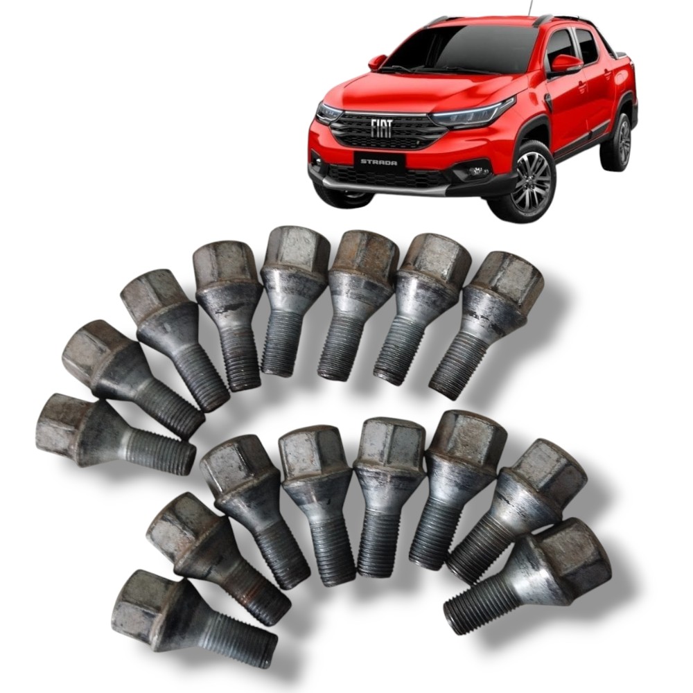 Kit 16 Parafusos Roda Fiat Strada 2023 Originais 1