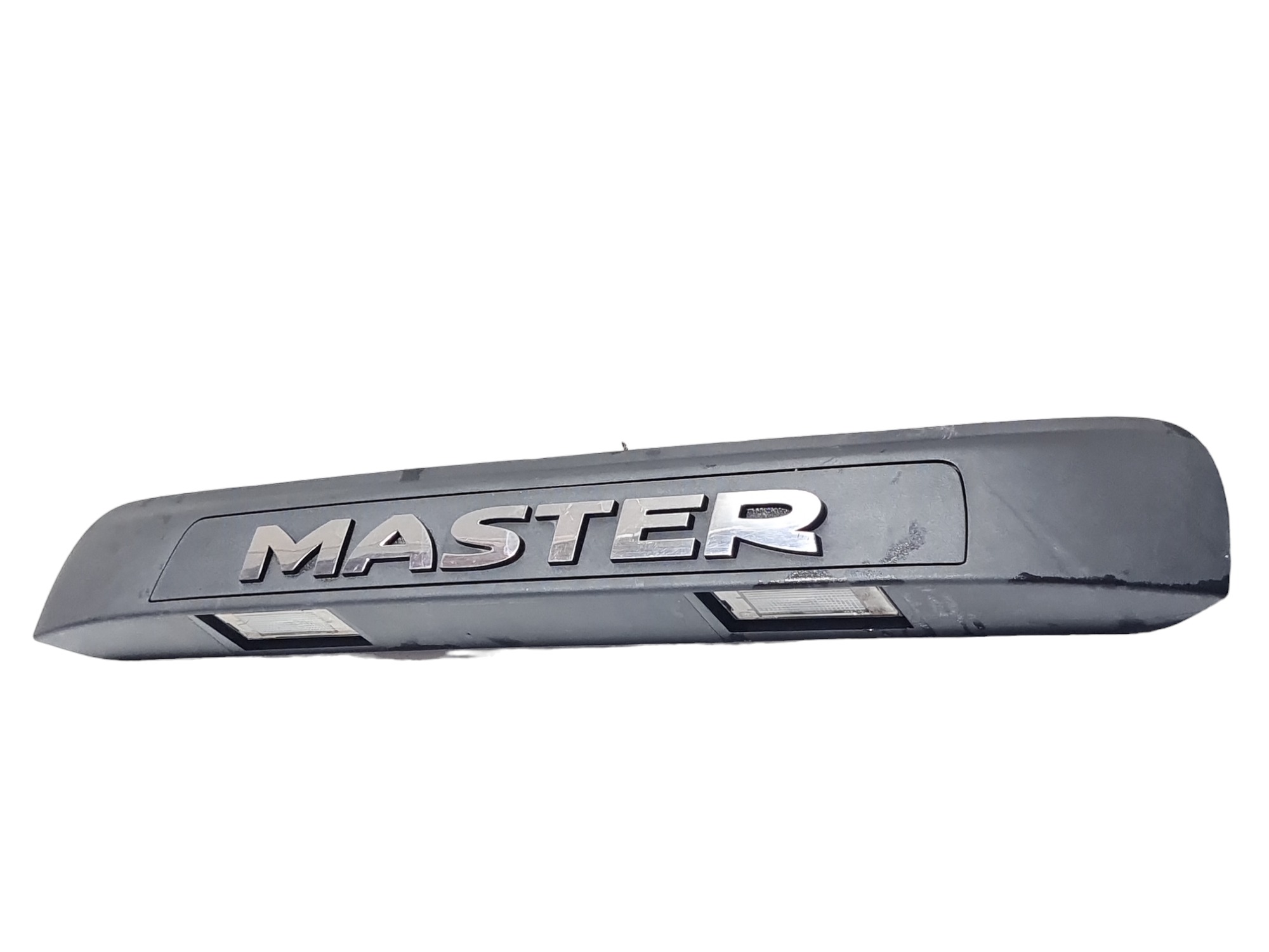 Friso Iluminação Placa Traseira Renault Master 2022 Original Preto 3