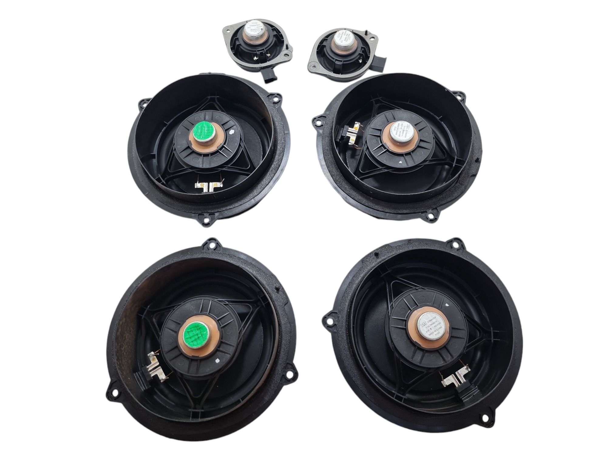 Kit 4 Alto-falantes 2 Tweeters Chery Tiggo 8 2022 Original Preto 5