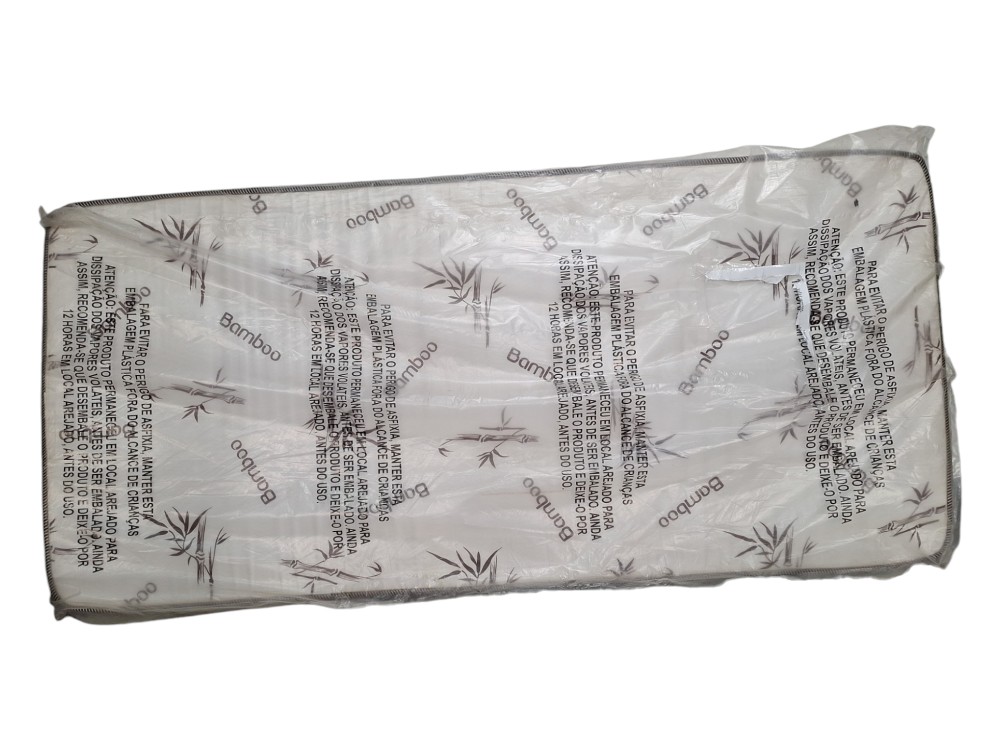Colchao espuma de solteiro D18 bamboo 1,88×0,88×0,12