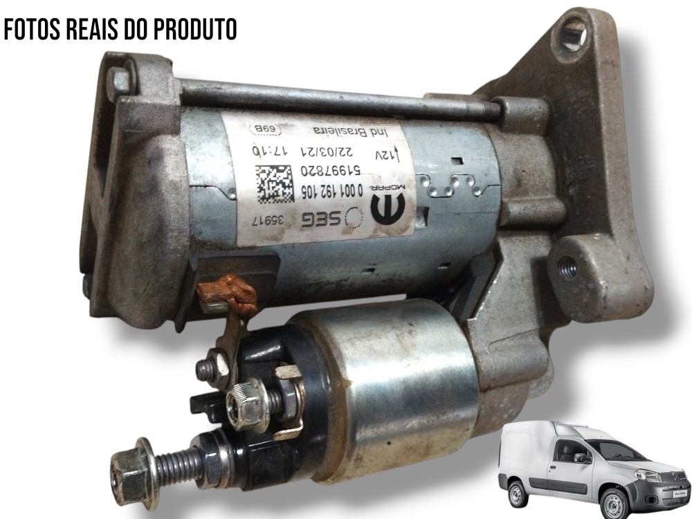 Motor De Arranque Fiat/fiorino Endurance 80mil Km 2021 1