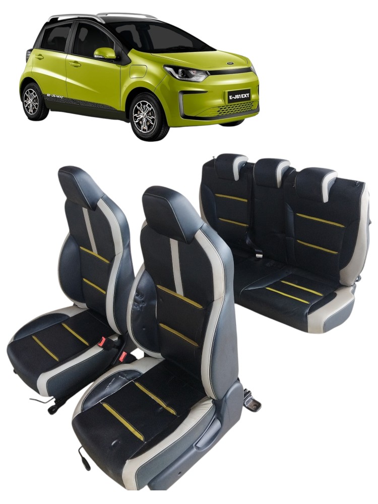 Jogo De Banco Couro Original Jac E Js1 2023 Detalhes Preto 1