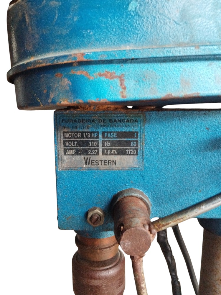 Furadeira De Bancada Eberle Original 1 Velocidade 110 Volts 4