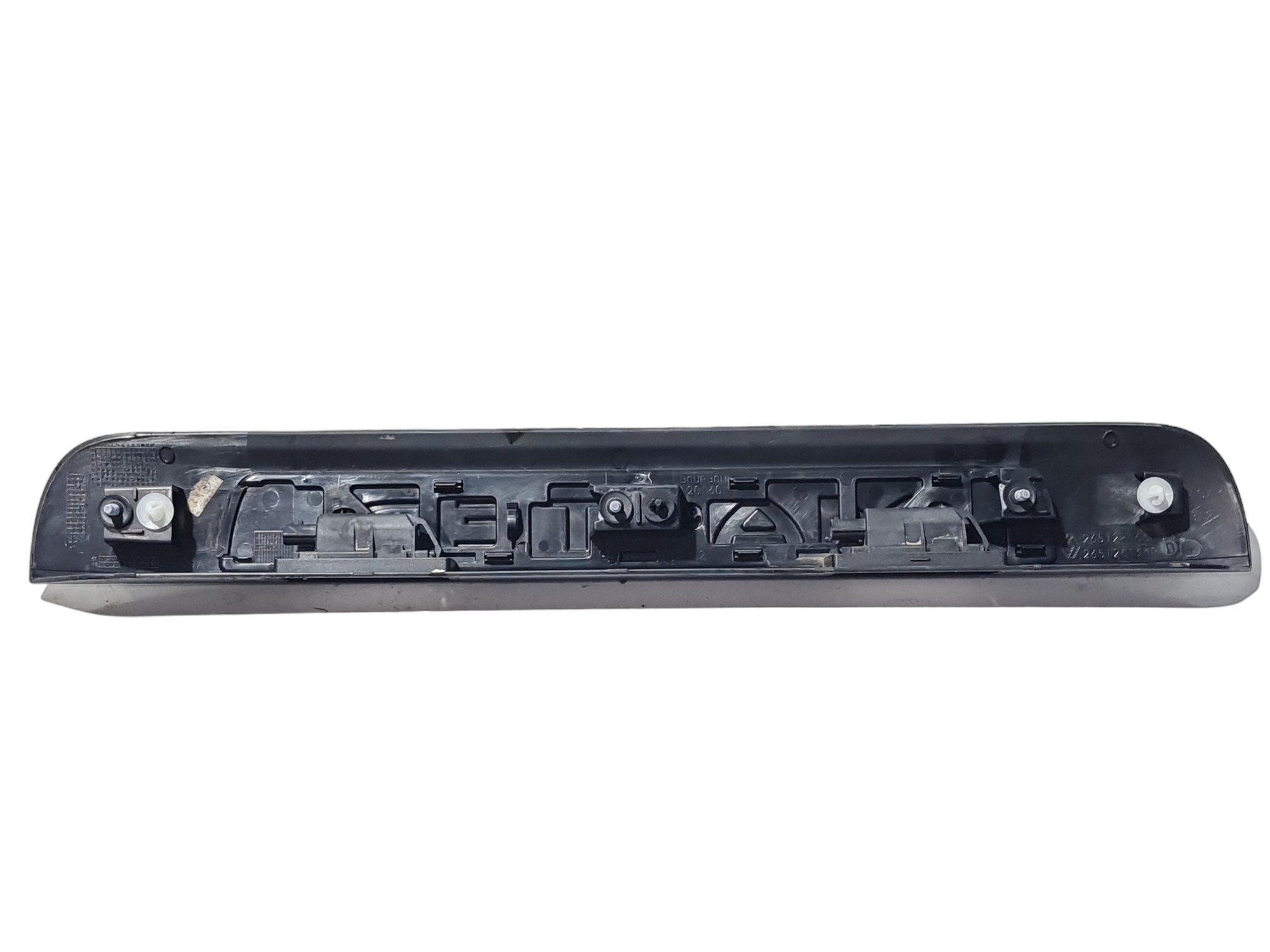 Friso Iluminação Placa Traseira Renault Master 2022 Original Preto 4