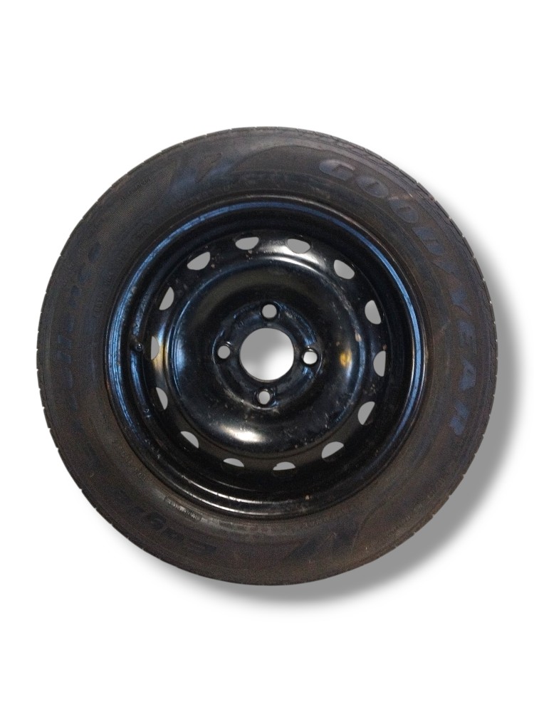 Roda de ferro aro 14 4X100 com Pneu 185 60 Goodyear Ford