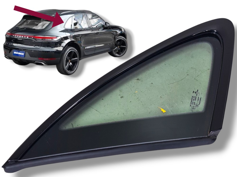 Vidro Traseiro Lateral Vigia Esquerdo Porsche Macan 2021 1