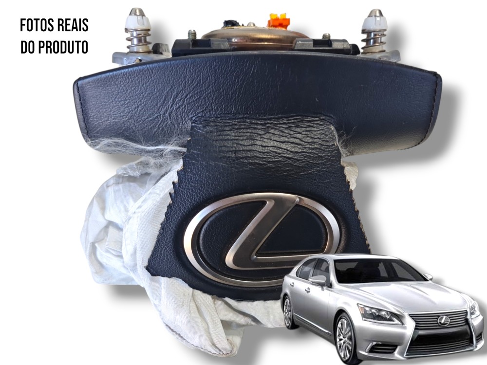Bolsa airbag volante acionado Lexus LS 460L 2013 DETALHE