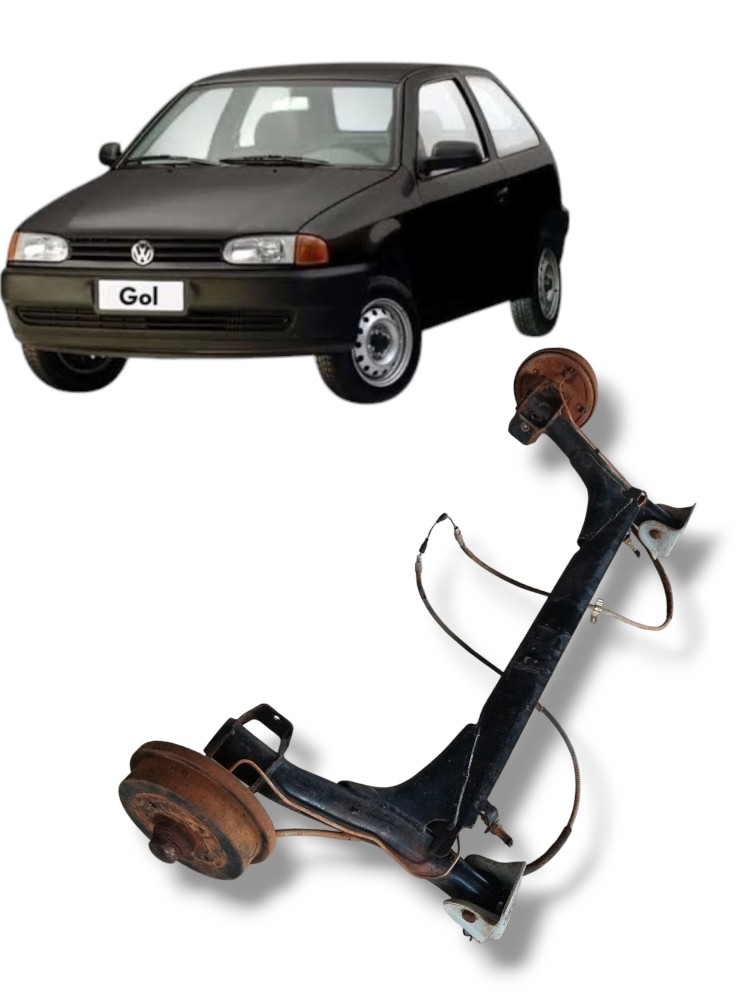 Agregado suspensão traseira gol G2 1999 original 377500039rd 1