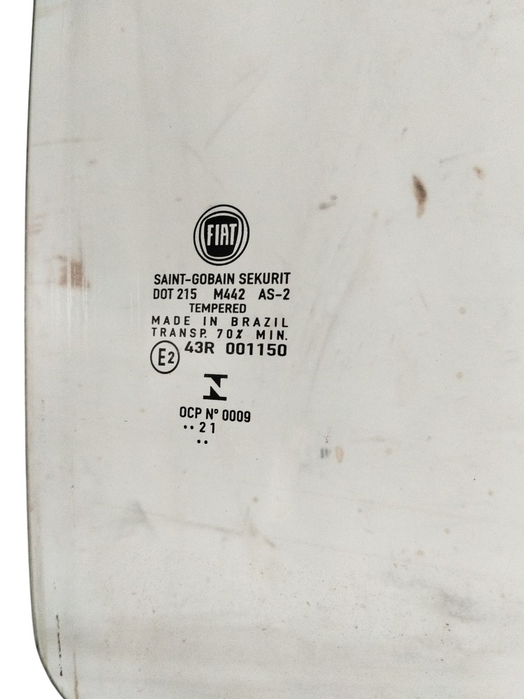 Vidro Porta Lateral Dianteira Fiat Fiorino 2021 Original 6