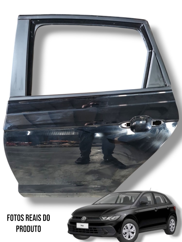 Porta Traseira Esquerda Vw Polo 2024 Original Impecável  Traseira Esquerda 1