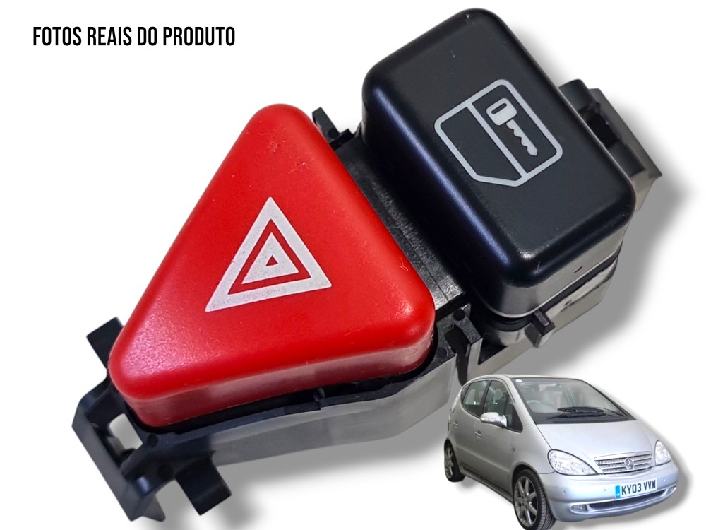 Botão Alerta Mercedes Classe A160 1999 A 2004 1688201210 1