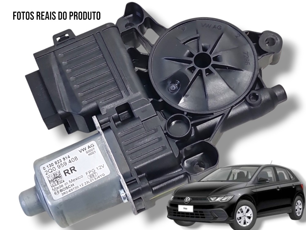 Motor Vidro Máquina Traseiro Direito Elétrico Vw 2019 A 2024 1