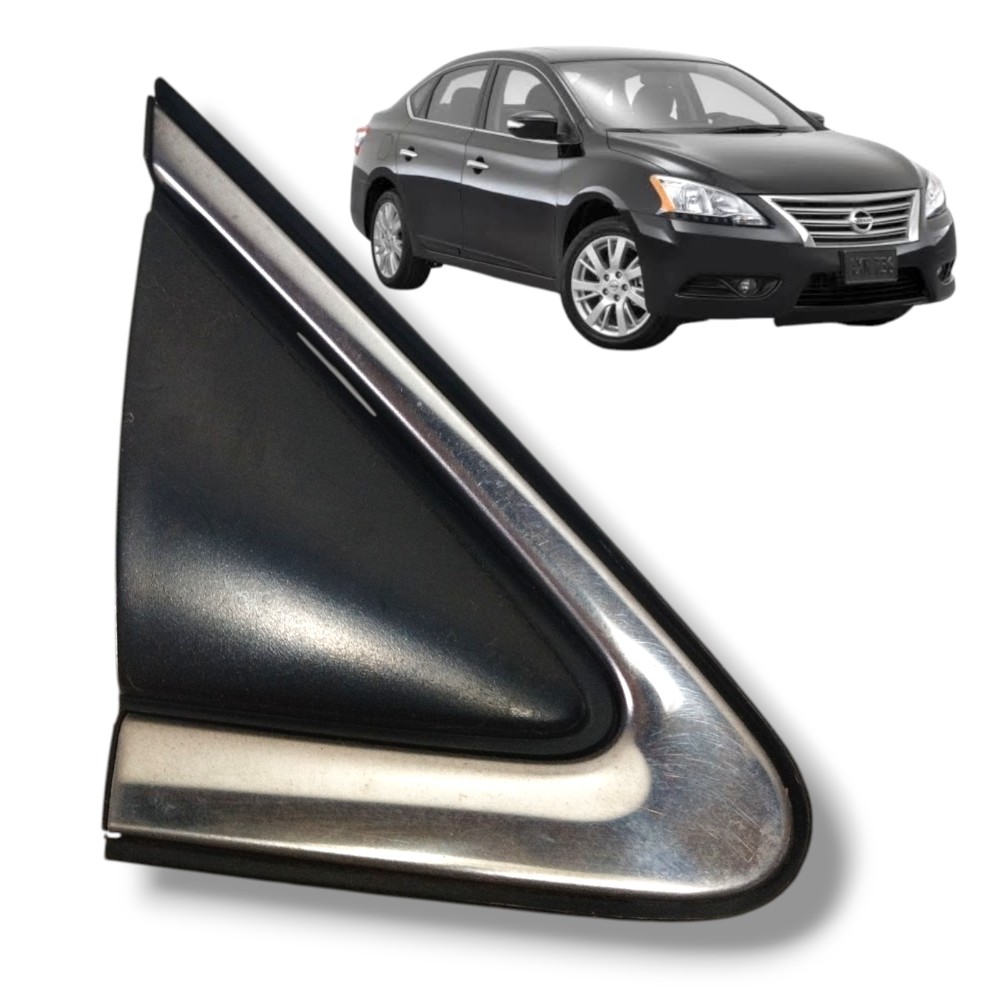 Acabamento Retrovisor Direito Nissan Sentra 2016 262239004 Preto E Cromado 1