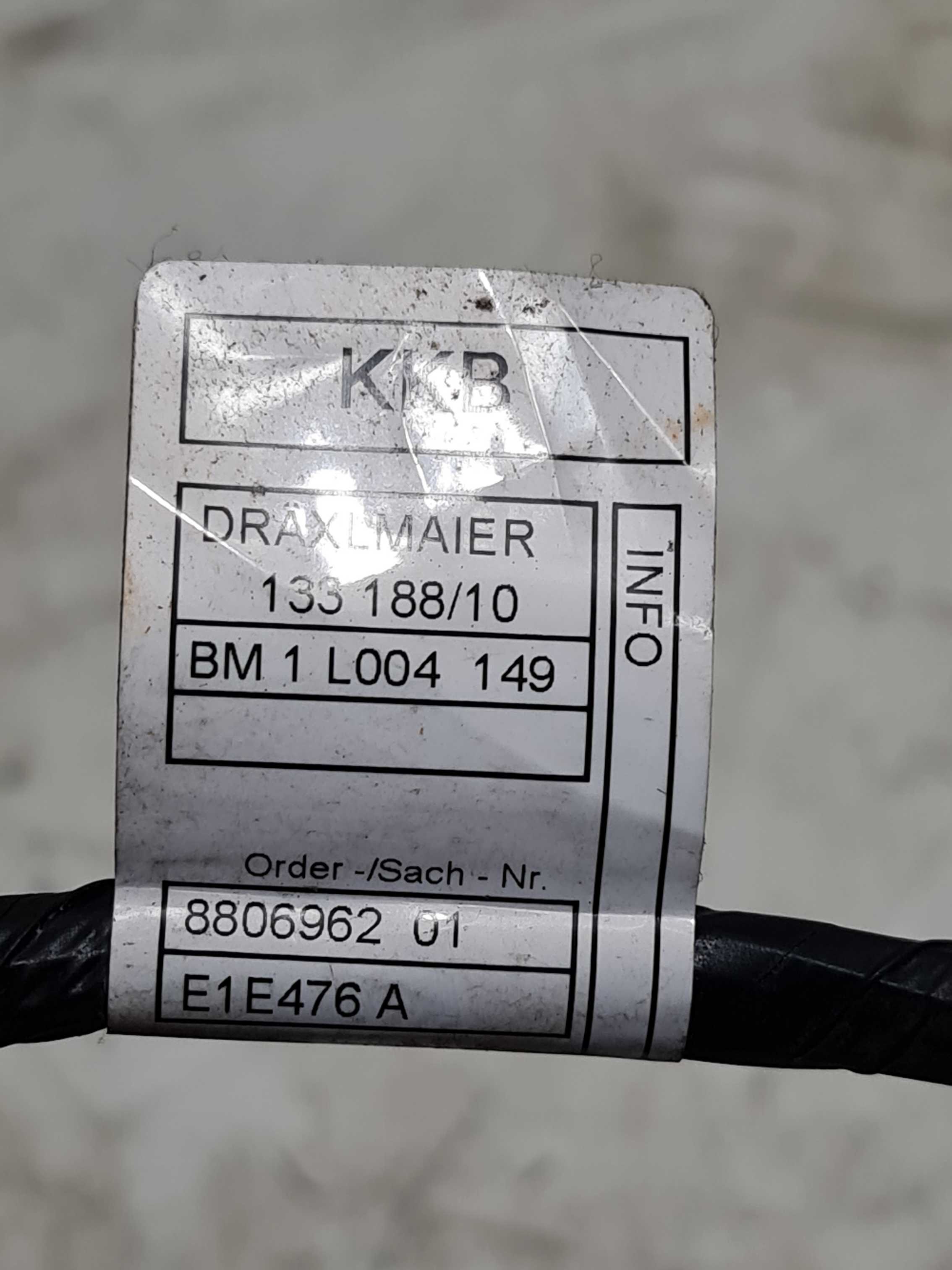 Chicote Elétrico Porta Diant Esquerda Bmw I3 2022 8806958 4
