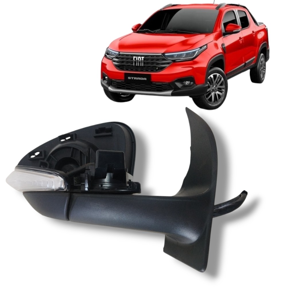 Retrovisor Direito Fiat Strada 2023 S Acabamento Detalhe 1