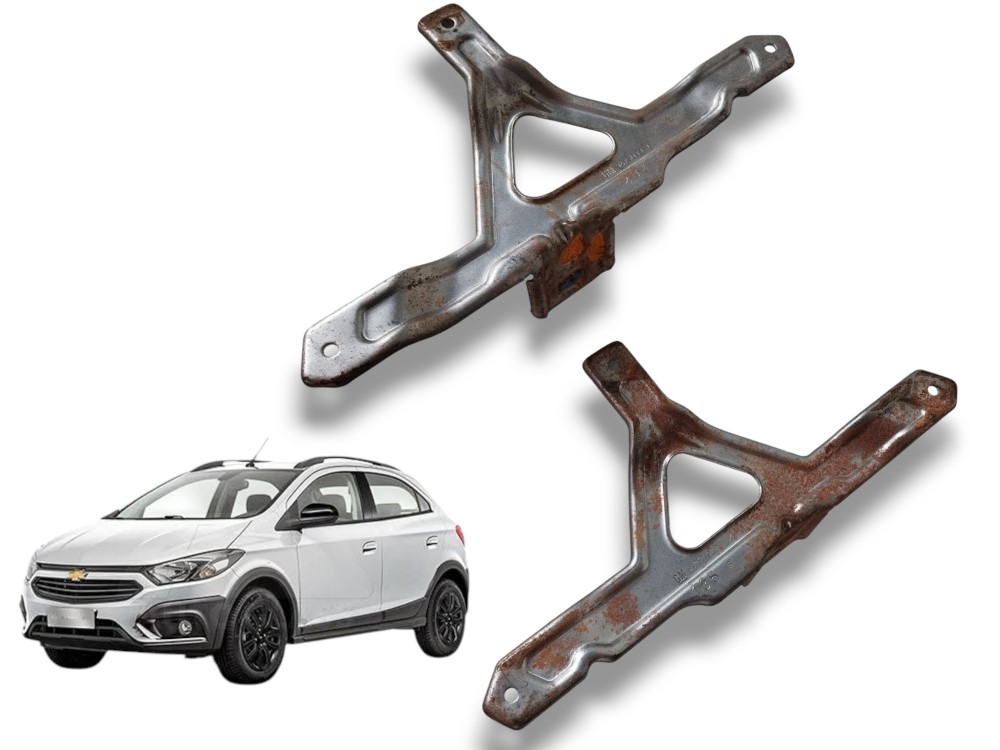 Par Suporte Forro Porta Traseira Gm Onix Prisma 2013 A 2018 1