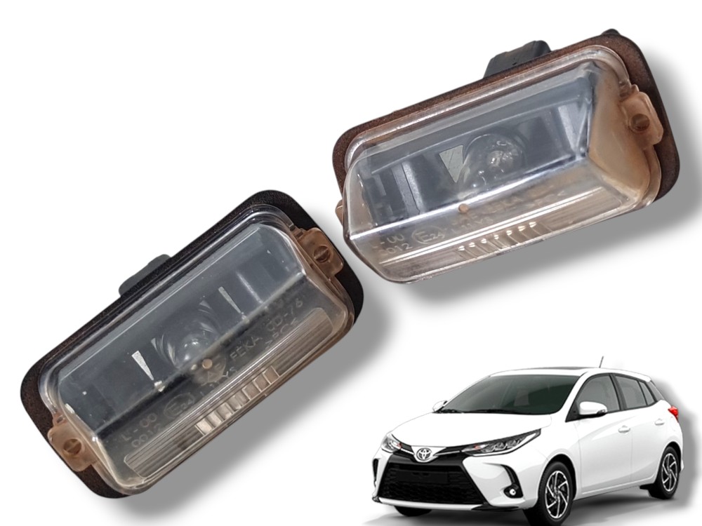 Par Luz De Placa Traseira Toyota Yaris 2019 A 2025 Original 1