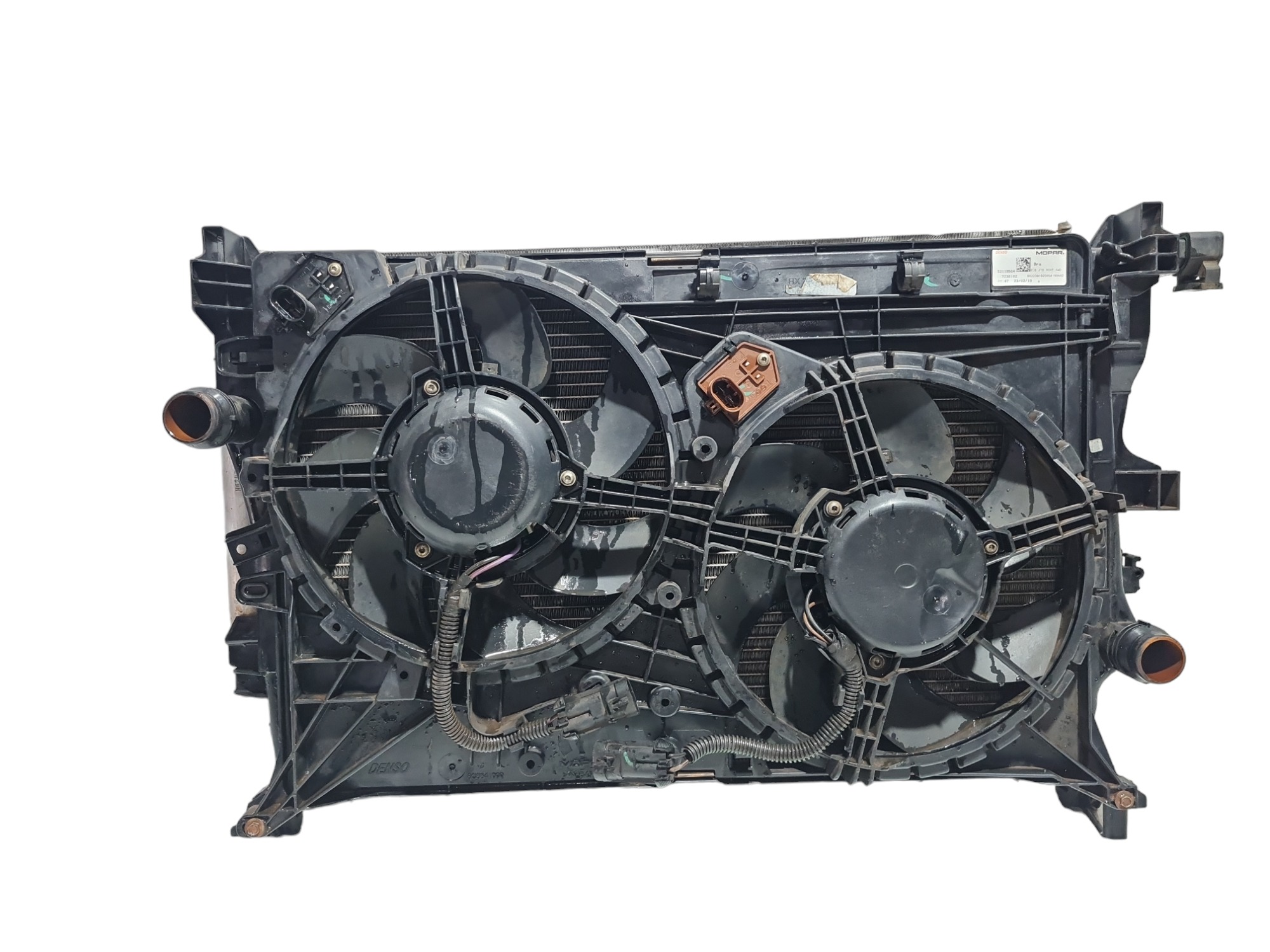 Radiador defletor ventoinha Fiat Toro Volcano 2019 original 1