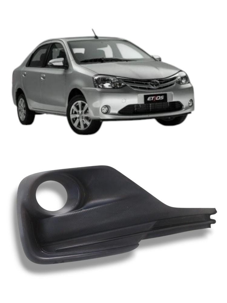 Moldura Farol De Milha Esquerdo Toyota Etios 2018 Original Esquerdo 1