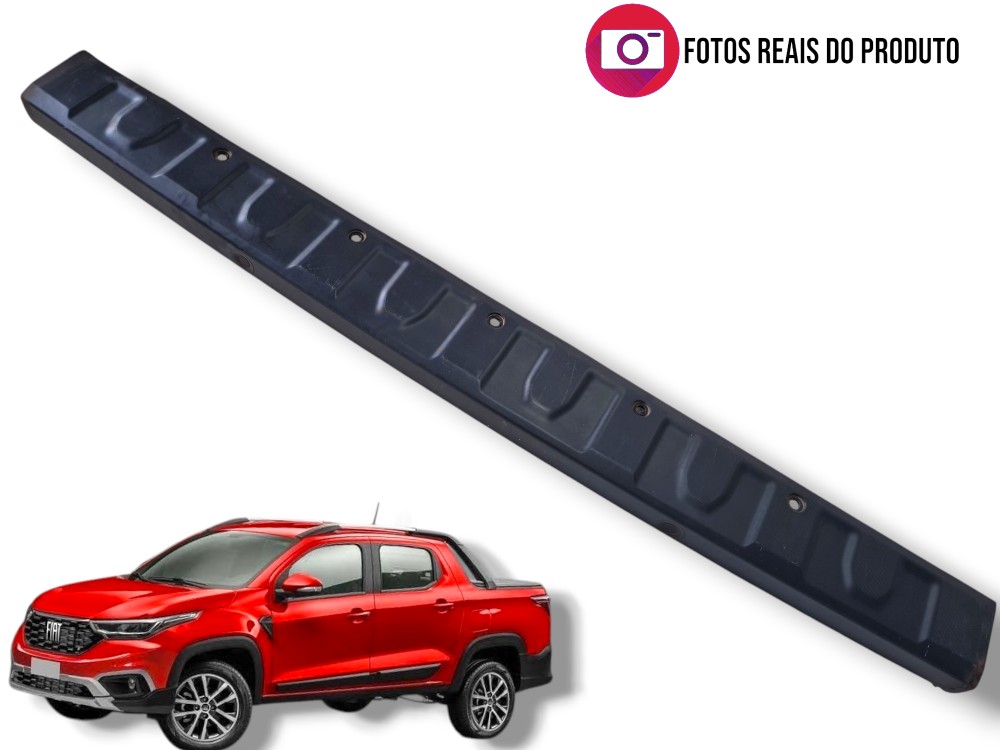 Moldura Soleira Parachoque Traseiro Fiat Strada 2023 Detalhe 1