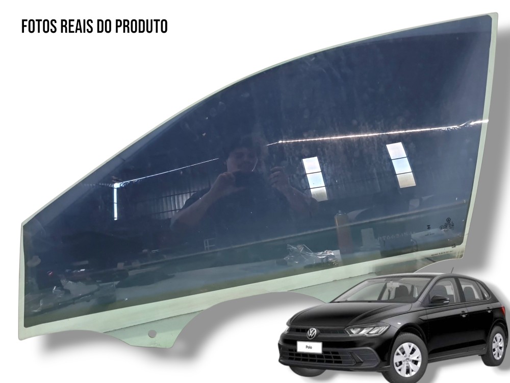Vidro Porta Dianteira Esquerda Vw Polo 2024 Original 1