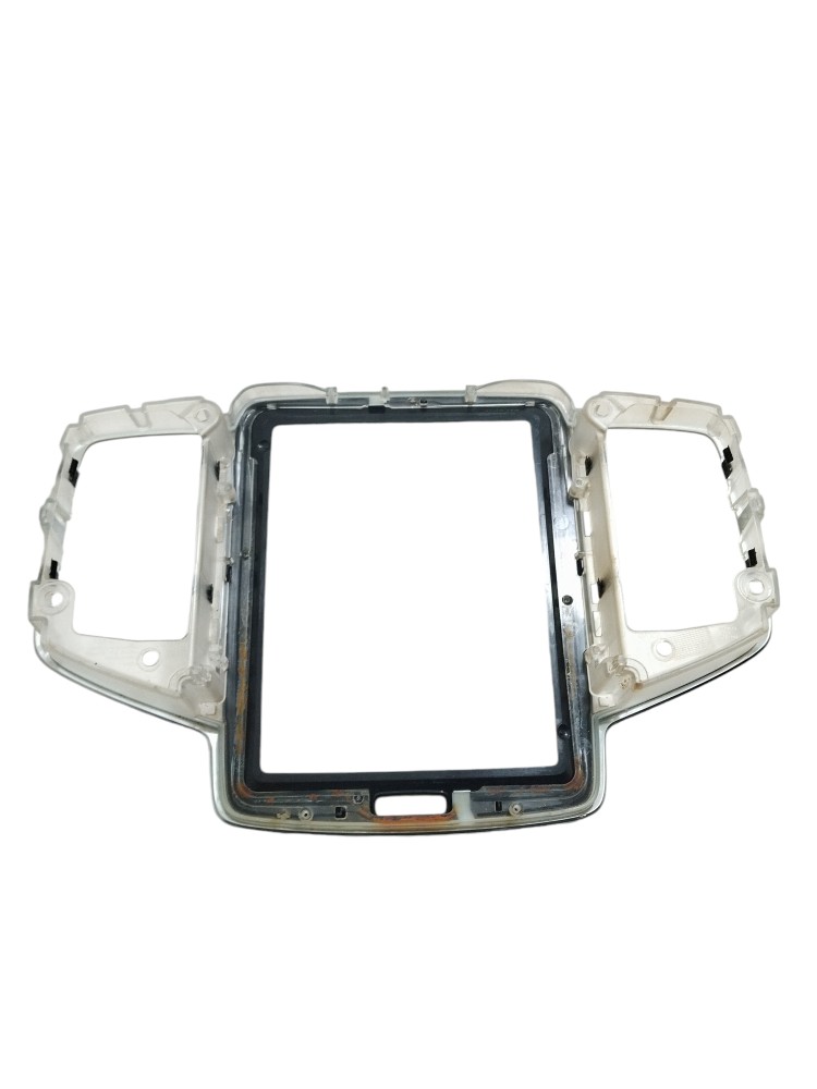 Moldura Tela Multimídia Volvo Xc90 2017/2018 2019 2020 2021 Prata 4