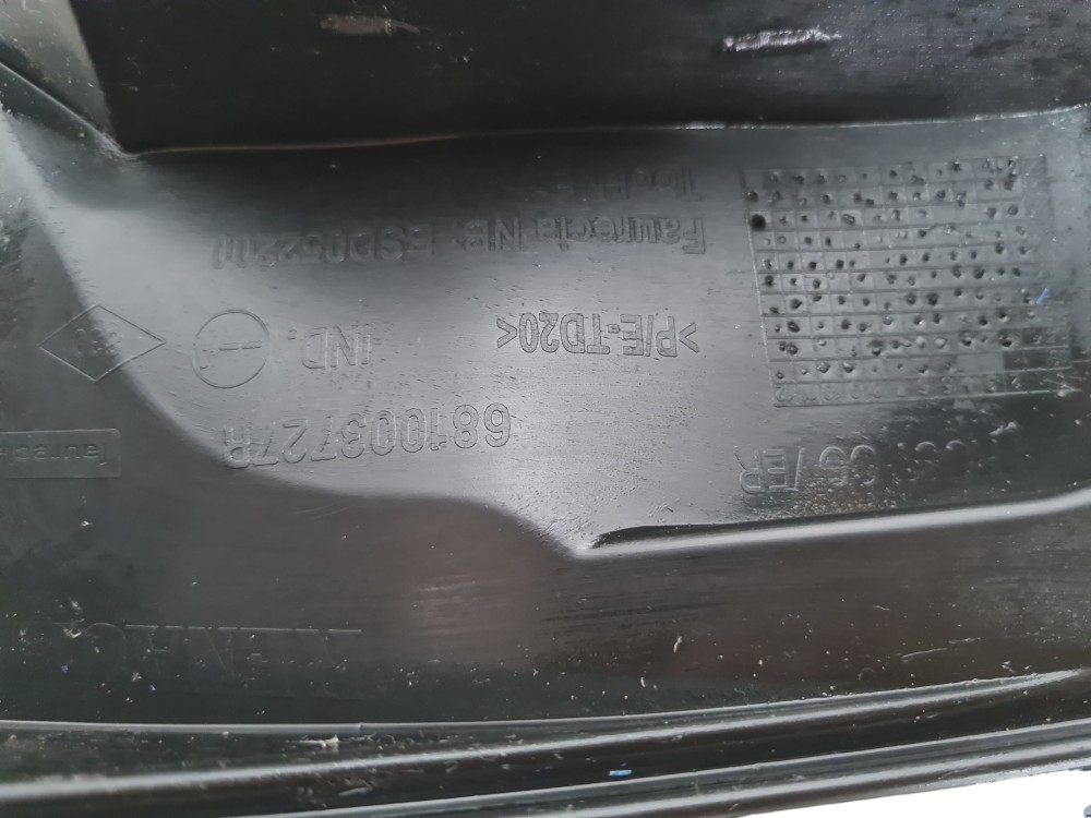 Moldura Suporte Painel Tabelier Renault Logan 2013 Original Preto 6