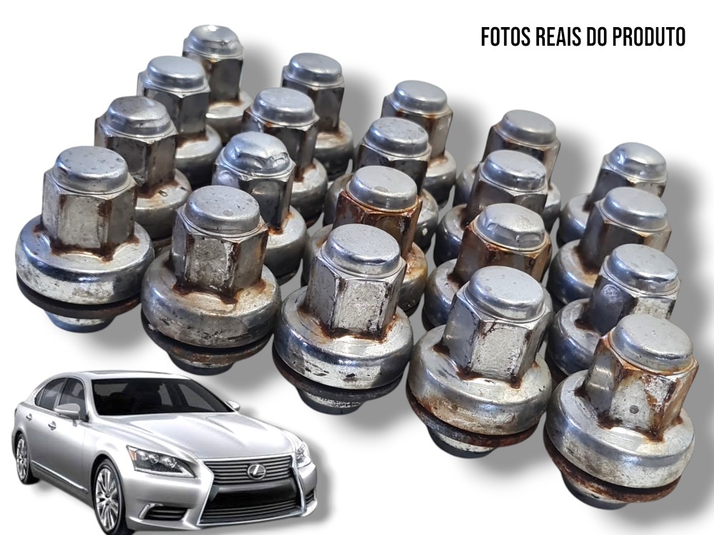 Jogo 20x Parafusos Porca De Roda Lexus Ls 460l 2013 Original