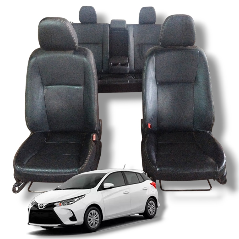Jogo Completo Banco Toyota Yaris 2022/23 Original Zero Bala Preto 1