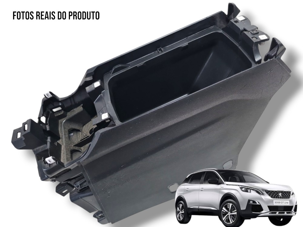 Console Central Peugeot 3008 2017 Incompleto Original 1