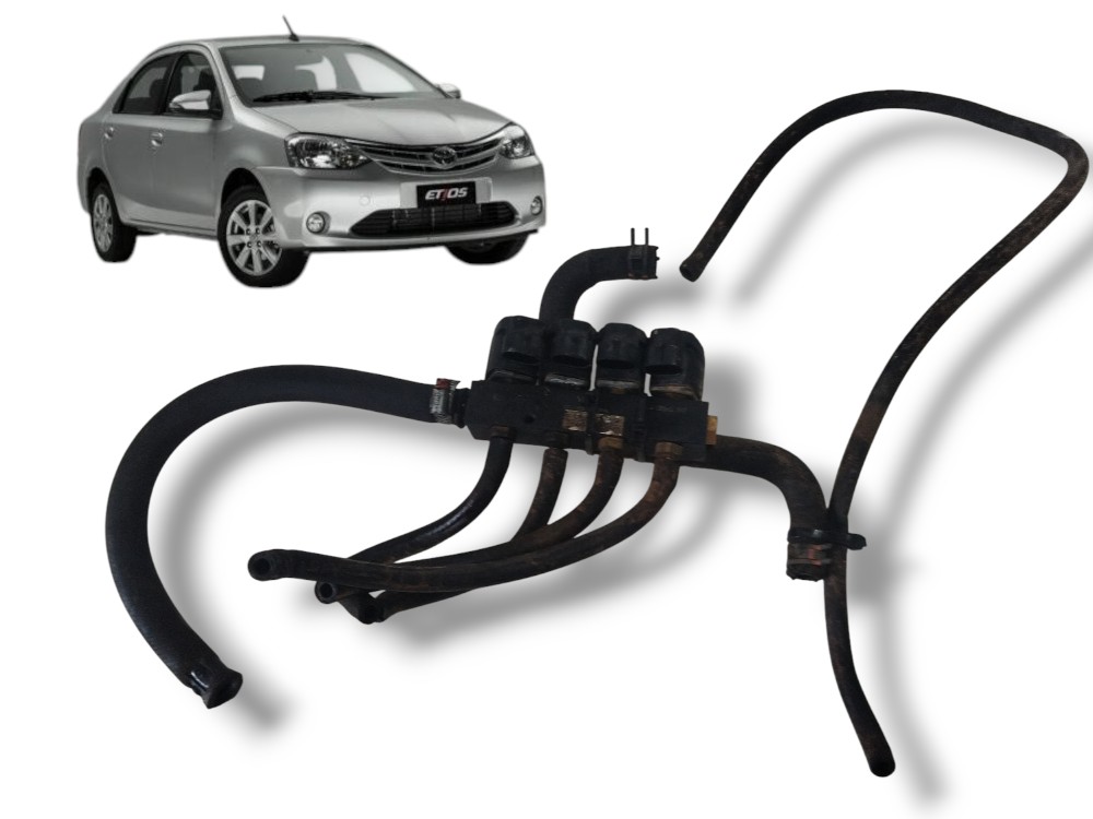 Flauta Bico Injetor Gnv Toyota Etios 2018 Original Kgm 1