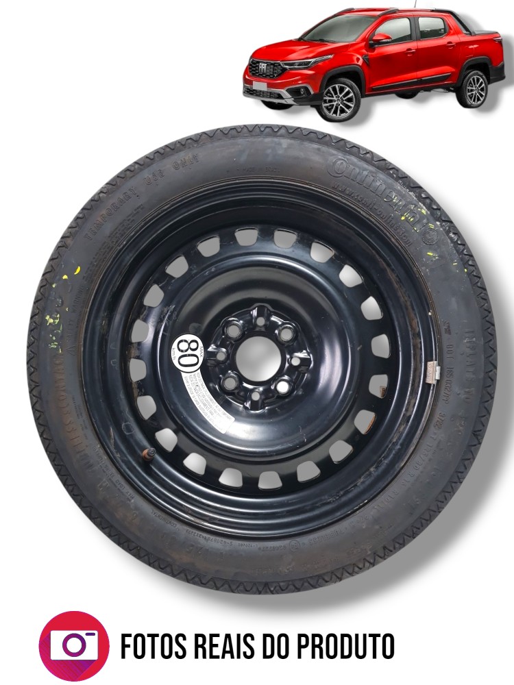 Estepe Fino 125/80 R16 Aro 16 Fiat Strada Volcano 2023