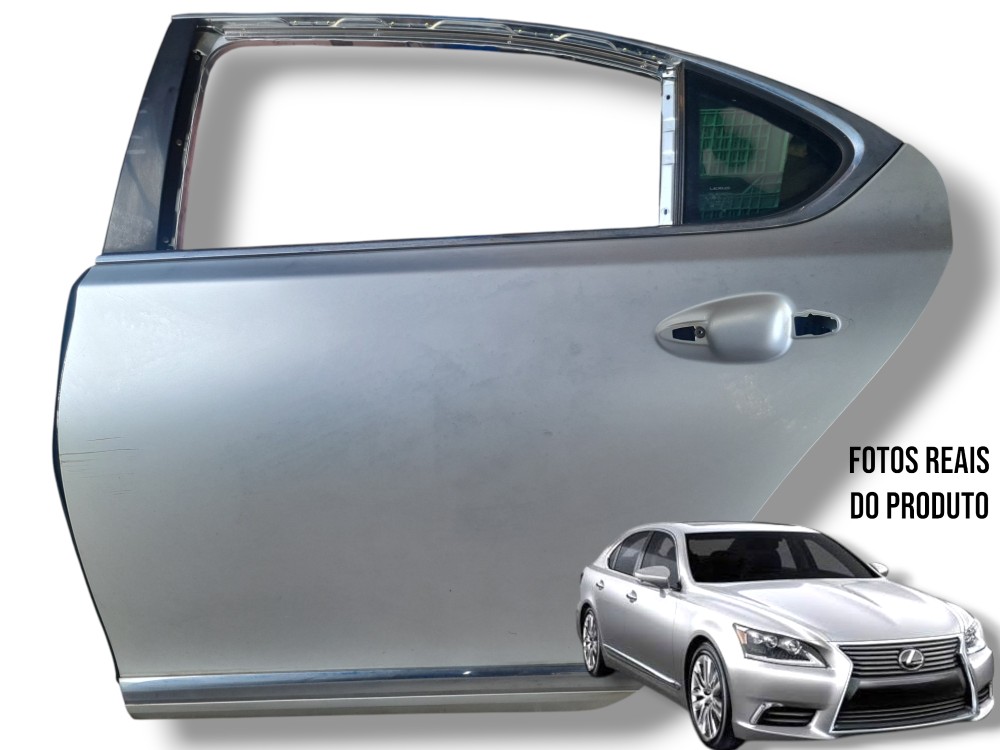 Porta Completa Traseira Esquerda Lexus Ls 460l 2013 Prata Traseira Esquerdo