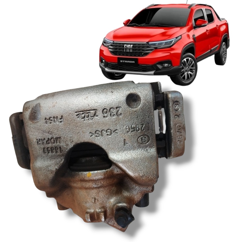 Pinça direita freio fiat strada volcano 2023 19mil km 1