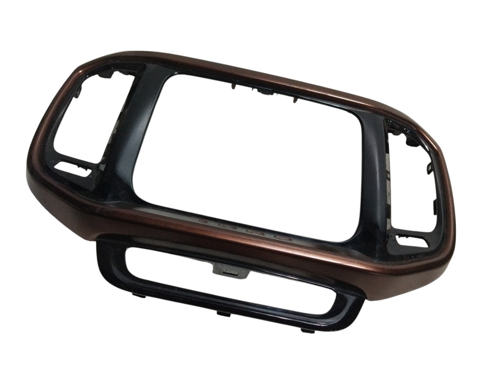 Moldura Central Multimídia Fiat Toro 2019 Original Marrom Marrom 2