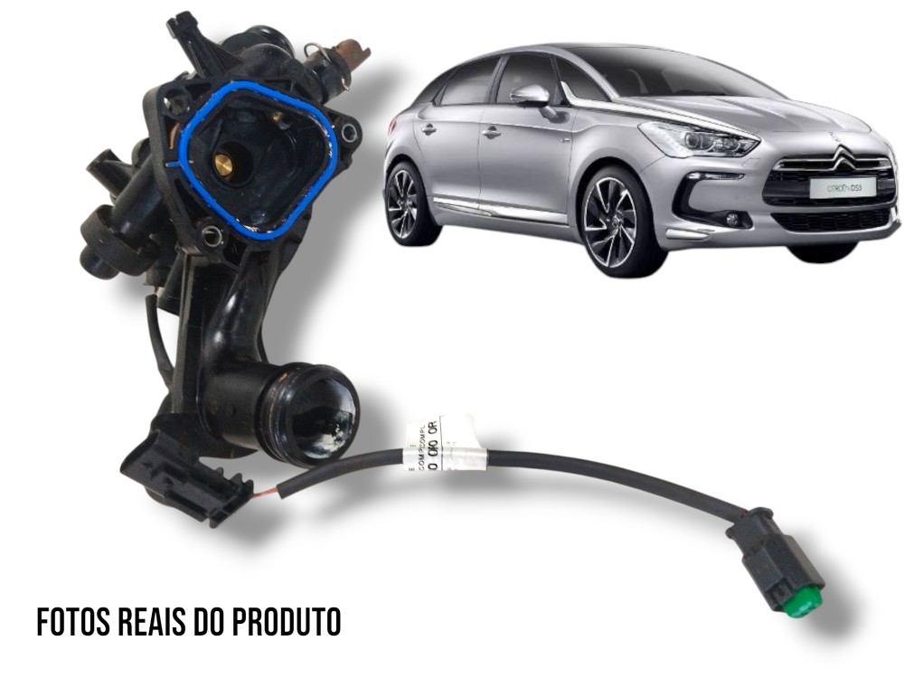 Carcaça   Chicote Válvula Termostática Citroen Ds5 2015 1