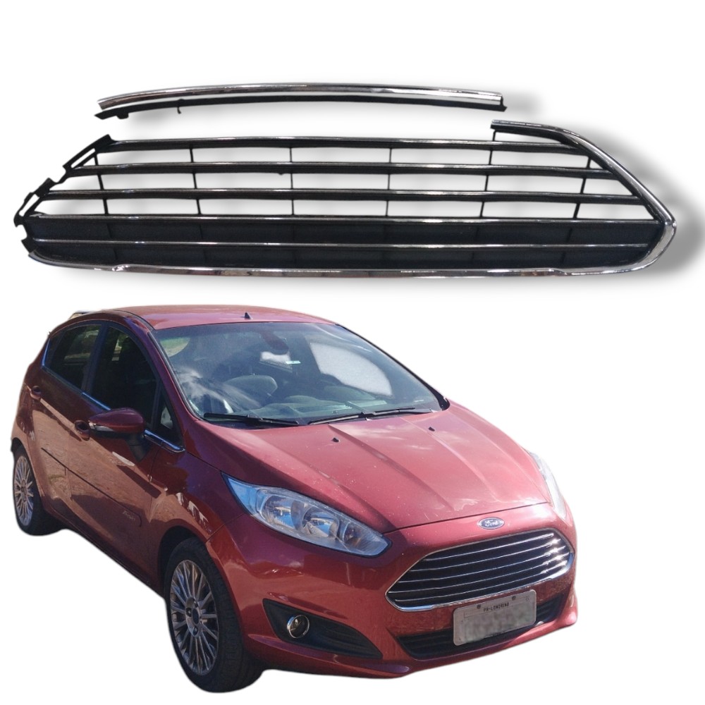 Grade Para-choque Ford Fiesta 2015 Original Detalhe 1