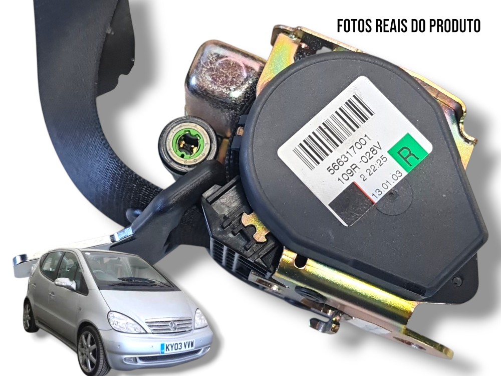 Cinto de segurança traseir direito Mercedes Classe A160 2003 1