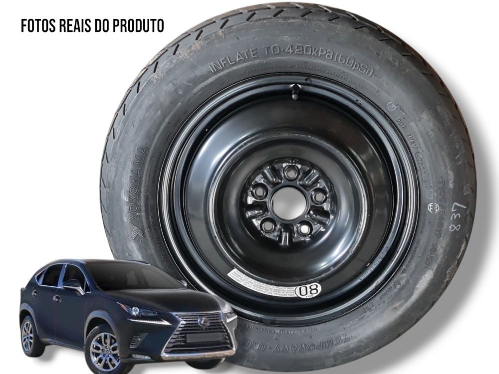 Estepe Fino Lexus Nx 300h 2019 165/80 Aro 17 Yokohama