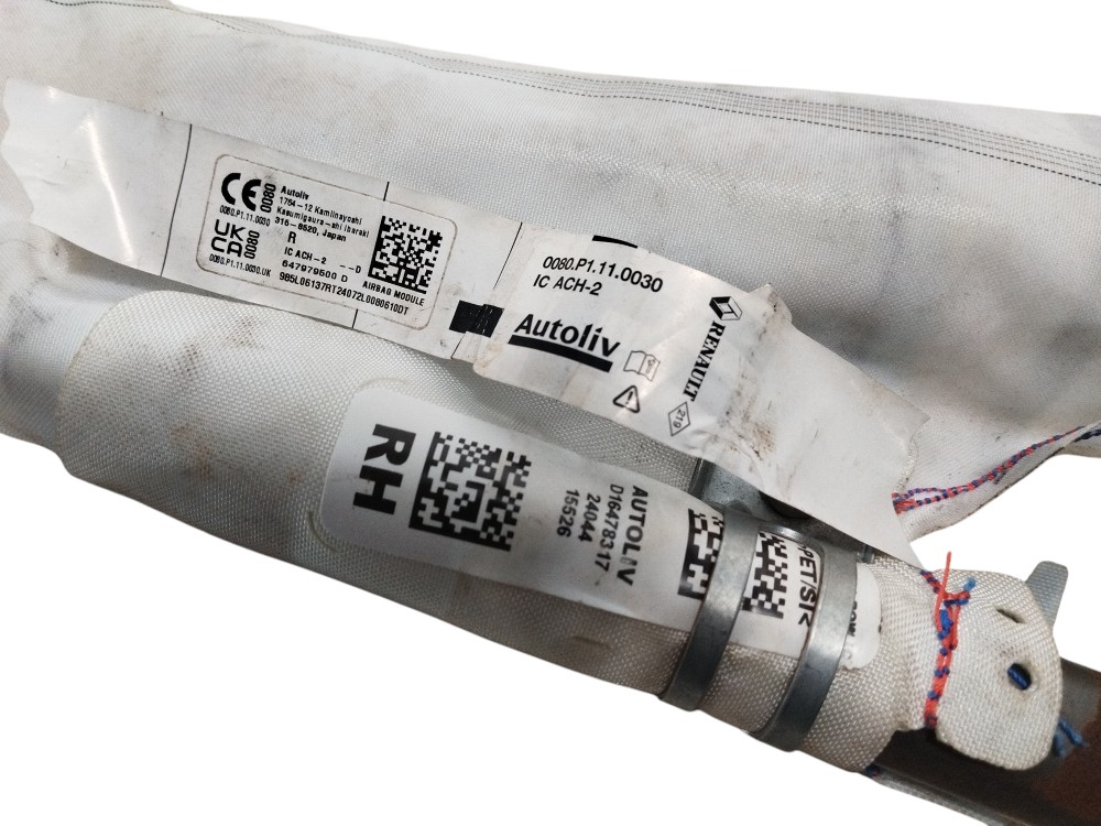Par Airbag de Cortina de Teto Renault Kangoo 2024 2025 5