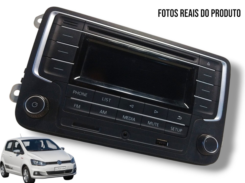 Rádio Automotivo Vw/novo Fox Cl Mb 2016 6rf 035 184 Original 1