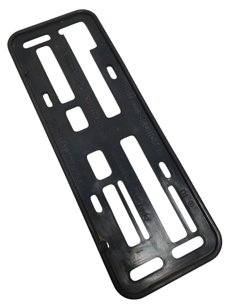 Moldura Suporte Protetor Da Placa Mercedes Cls 500 2005 2006 Preto 4