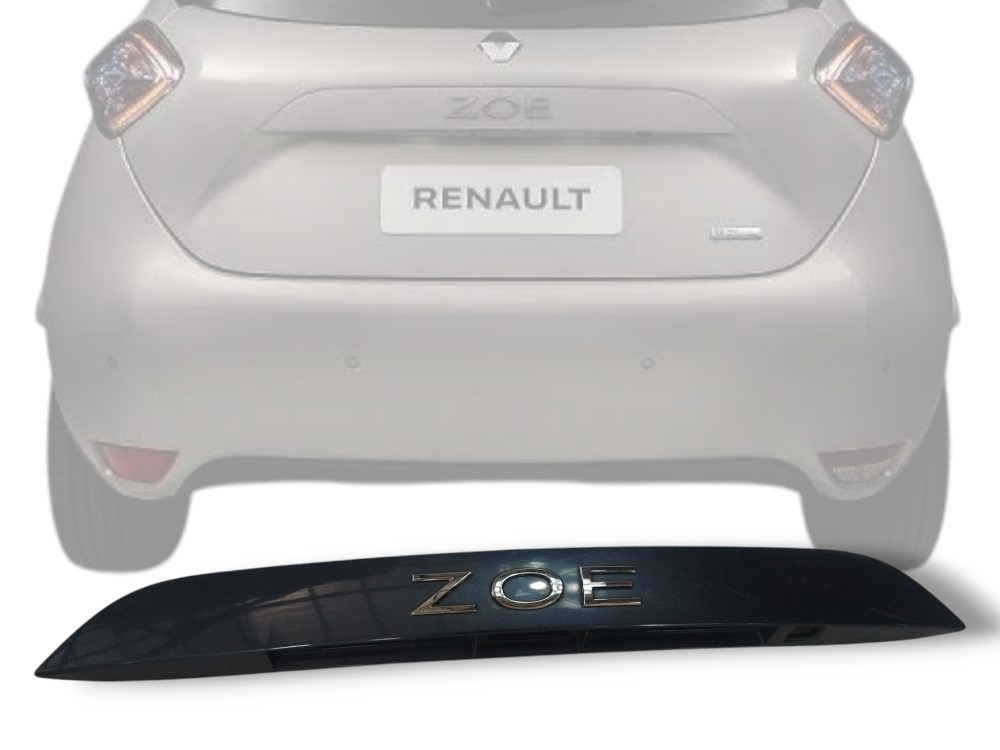 Moldura Tampa Traseira Renault Zoe Neo 2022 Original Detalhe Azul 2