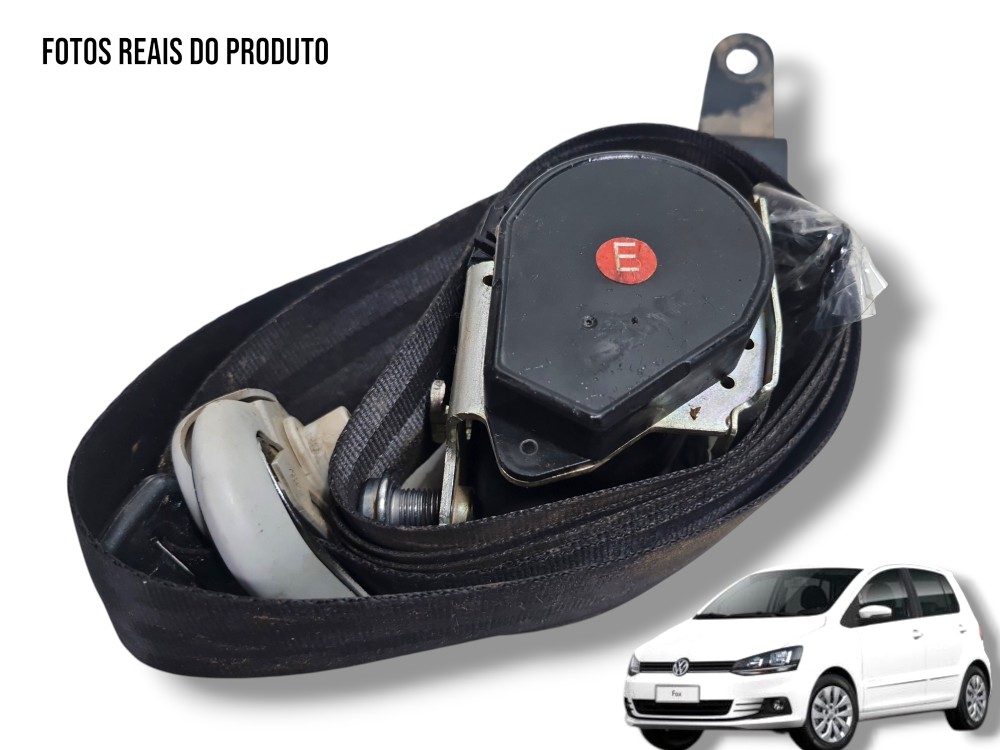 Cinto de segurança dianteiro esquerdo VW Fox 2016 travado 1