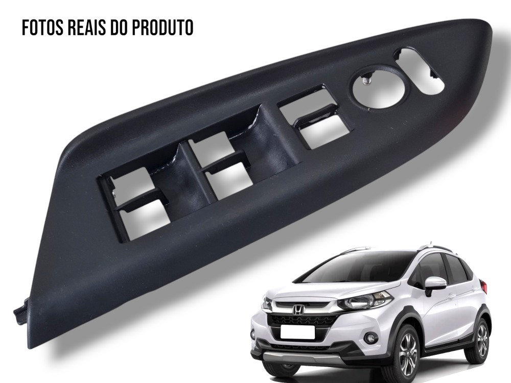 Moldura Botão Vidro Elétrico Diant Honda Fit Wrv 2015 A 2021 1