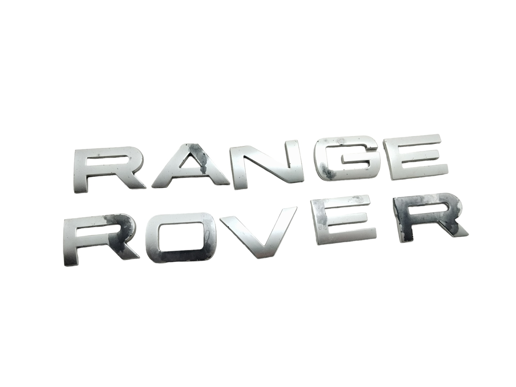 Emblema Letreiro Range Rover Vogue 2015/2016 Orig Restaurar Prata Manchado 4