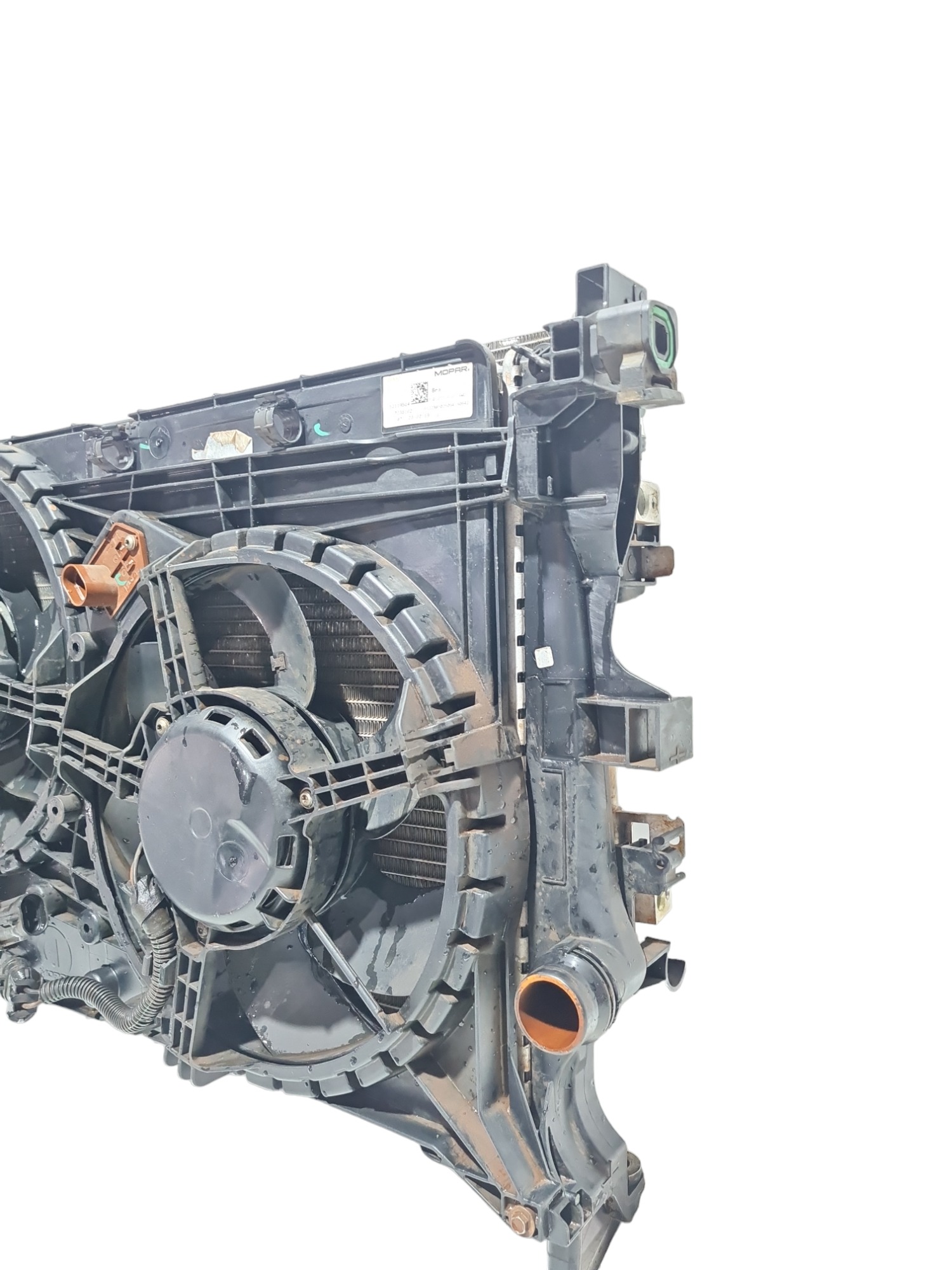 Radiador defletor ventoinha Fiat Toro Volcano 2019 original 9